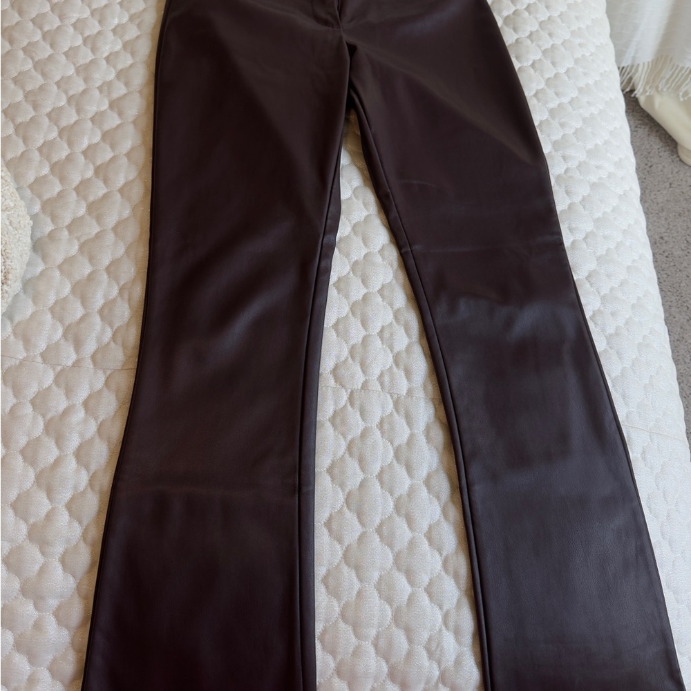 Burgundy Faux Leather Pants- Nordstrom